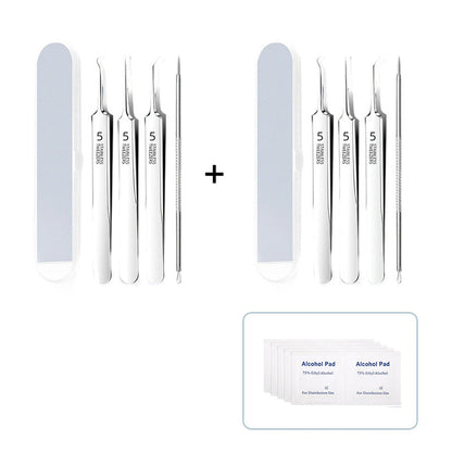 Mitesserentferner-Werkzeugset aus Edelstahl