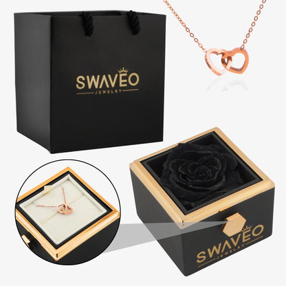 Ewige Rose mit Halsband