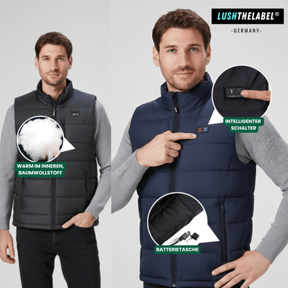 Beheizte Weste mit 9 Heiz-Zonen