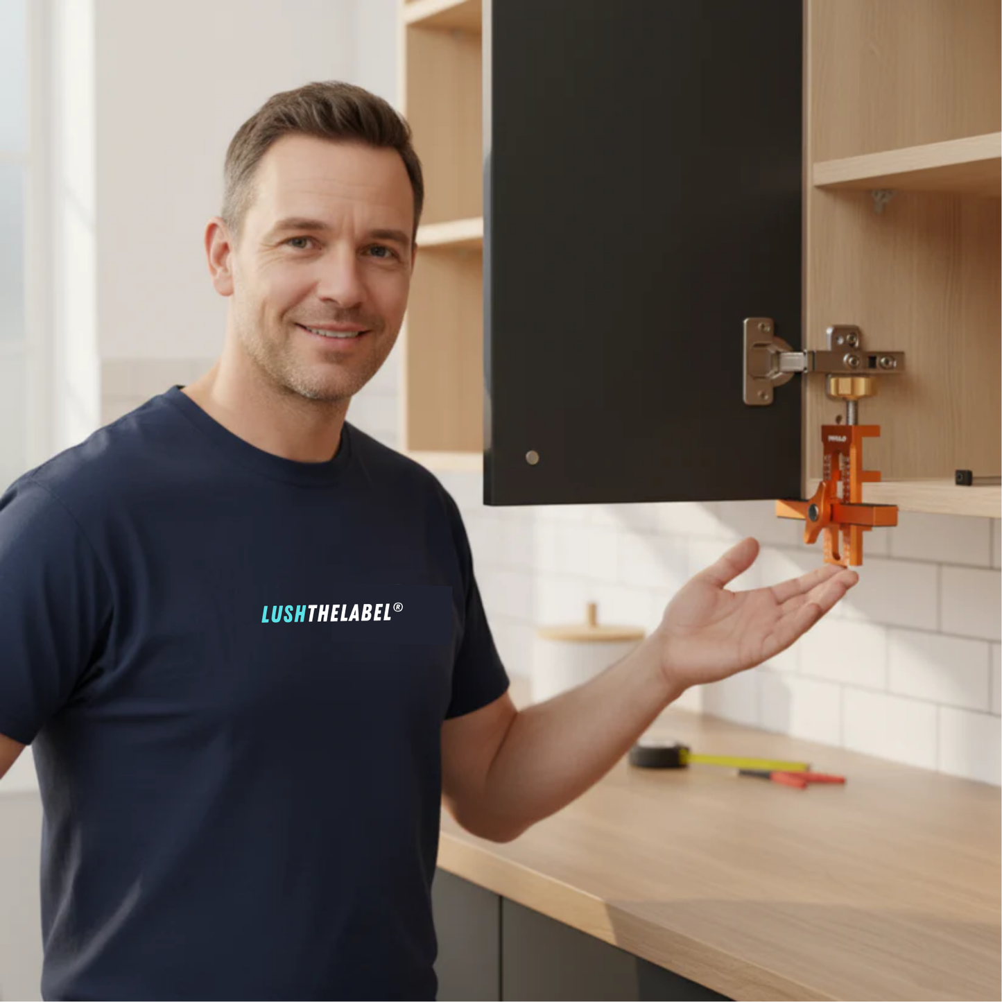 2-in-1-Montagevorrichtung für Schranktüren | Schranktüren ausrichten