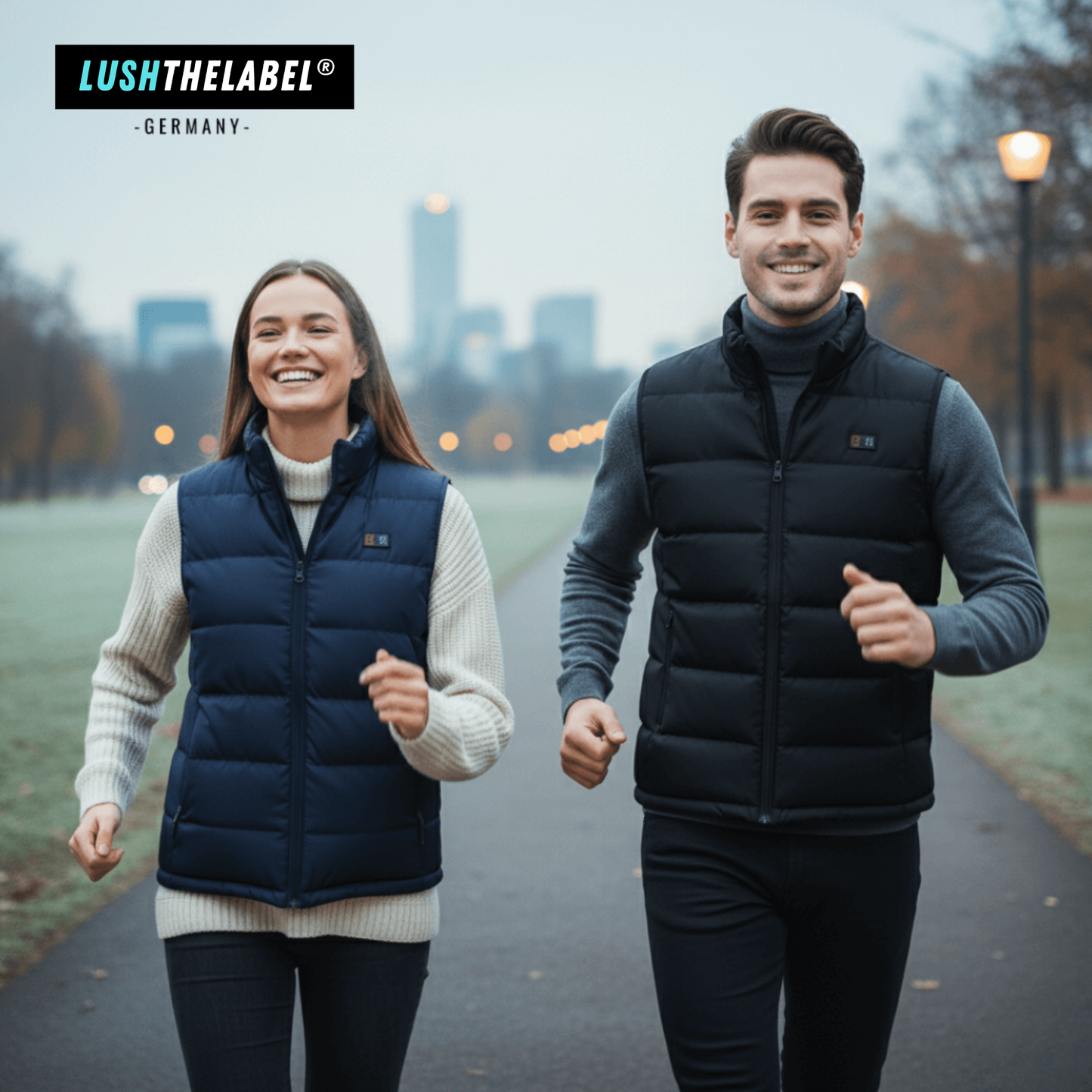 Beheizte Weste mit 9 Heiz-Zonen