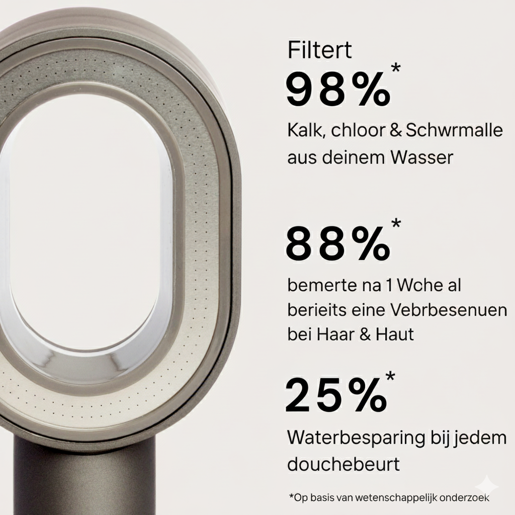 LushKlense Filter Duschkopf | Reines Wasser für Haut & Haar