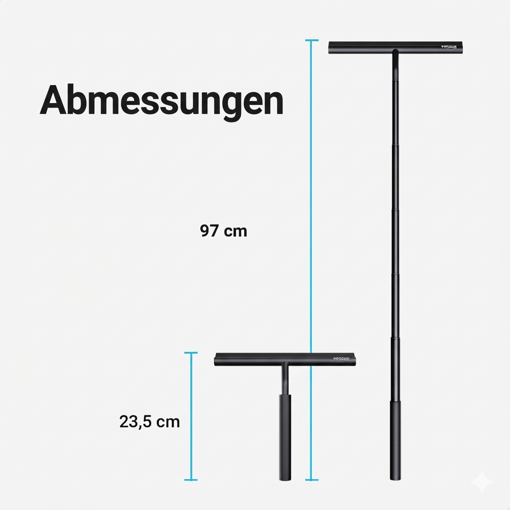 Ausziehbarer Duschabzieher
