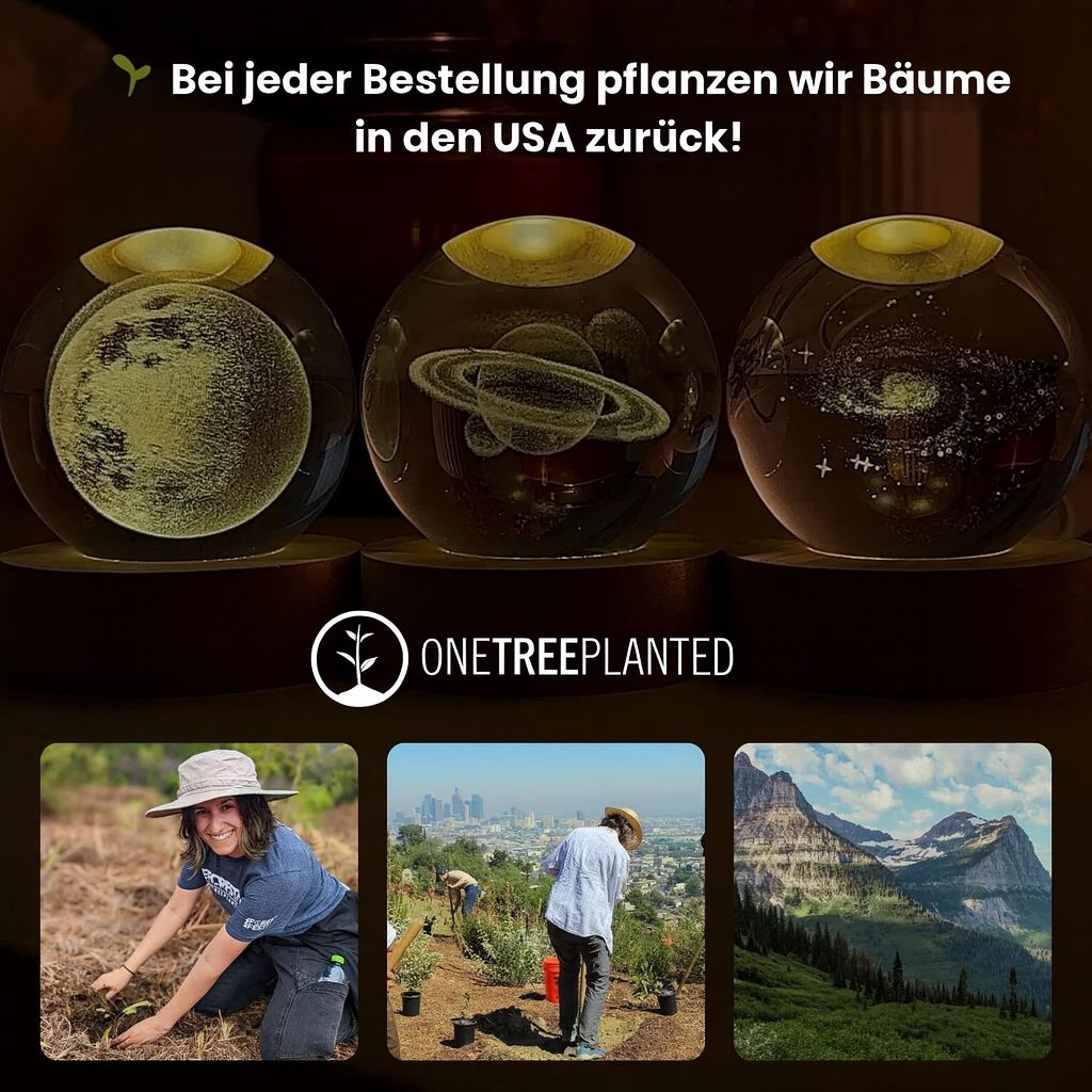 Beruhigende kosmische Lichter | Galaxie, Saturn, Mond