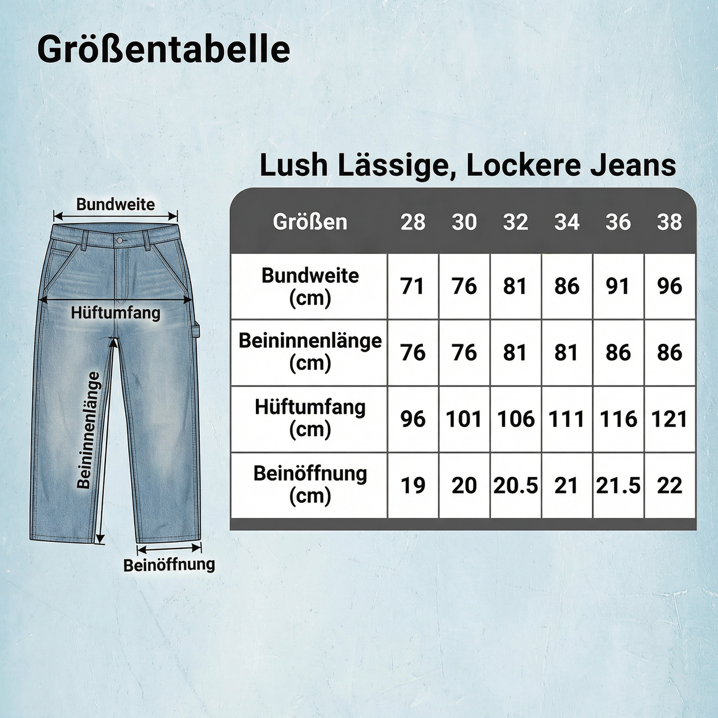 Lush Lässige, Lockere Jeans