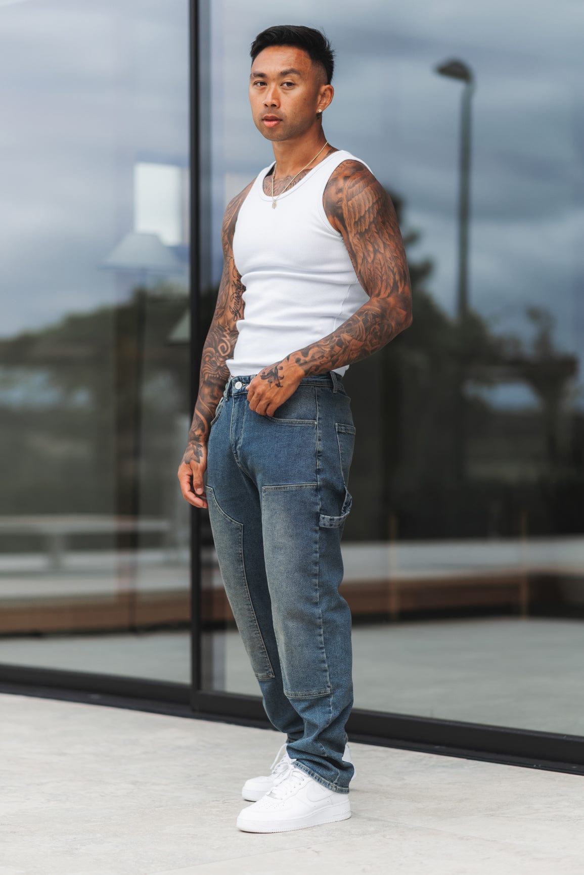 Lush Lässige, Lockere Jeans