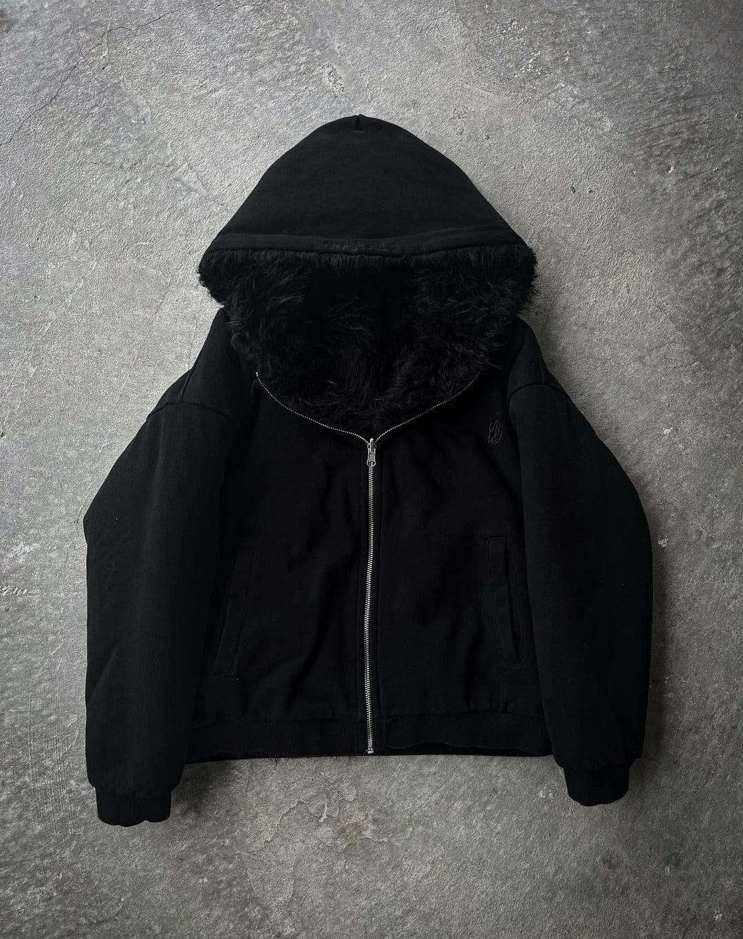 LUSH YETI FUR WENDBARE ZIP-HOODIE-JACKE