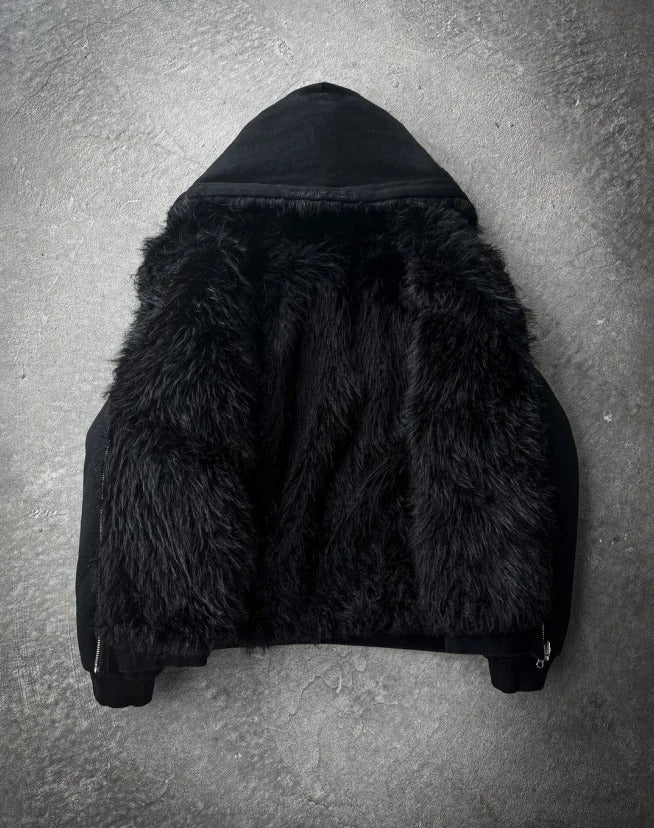 LUSH YETI FUR WENDBARE ZIP-HOODIE-JACKE